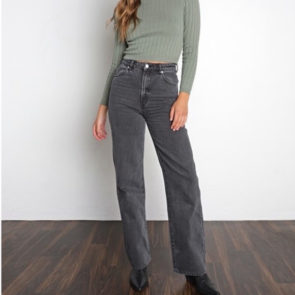 ROLLA'S Denim - Rolla’s Classic Straight Leg High Rise Jean Vintage Washed Black size 26